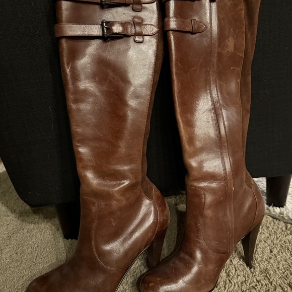 Cole Haan Nike Air Collaboration High Heel Knee High Boots 8.5 - Picture 2 of 6